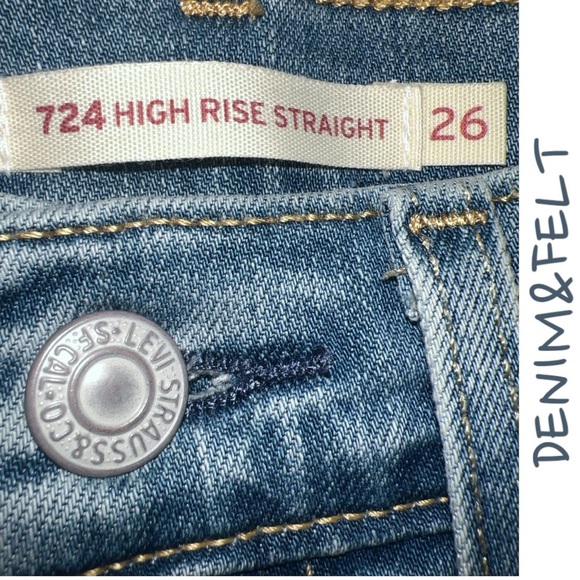 LEVIS 724 HIGH RISE SLIM STRAIGHT WOMEN'S JEANS | NEW/NWOT!!👖💙 - Picture 7 of 8